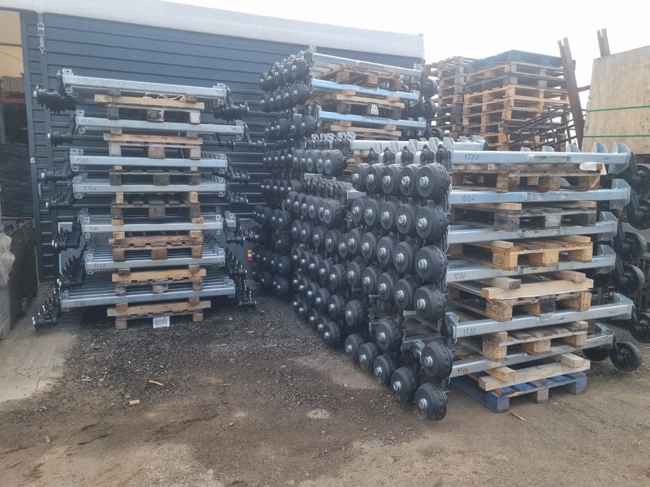 Osie oś do przyczep lawet 1350 kg nowe każdy wymiar knott od ręki