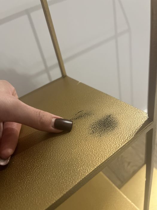 Półka scienna wisząca metalowa FineBuy Loft Glamour