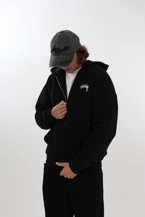 Zip hoodie stussy bape зип худи стуси бейп