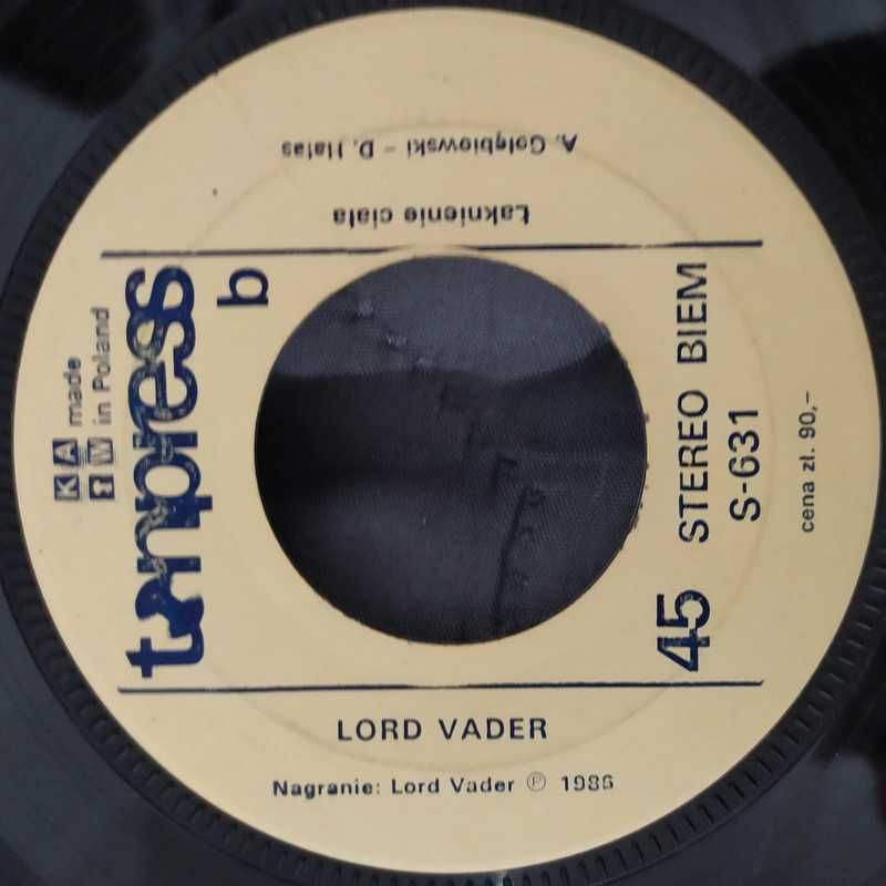 Lord Vader. 7". Tonpress. Ex.