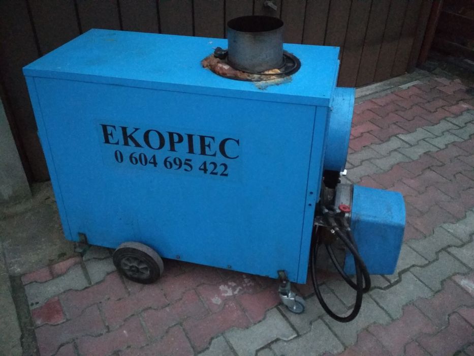 Piec EKOPIEC na rope olej palnik Elco 40kW zamknięta komora spalania