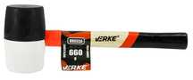 Młotek Gumowy Trzonek Drewniany 660 g VERKE