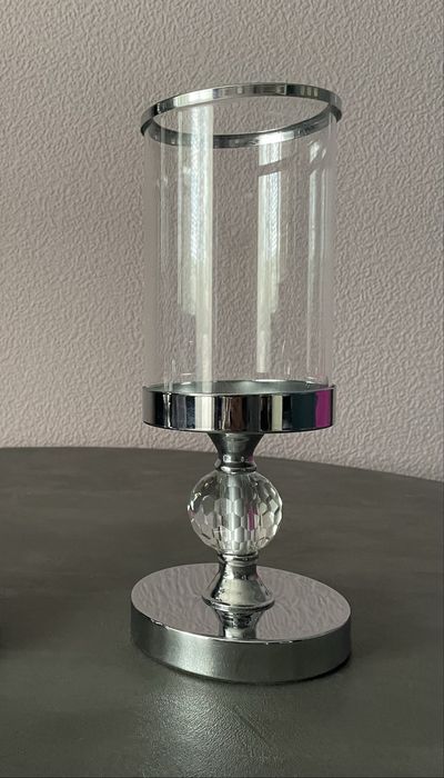 elegancki świecznik w stylu glamour wys.29 cm