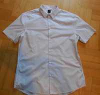 Biała koszula-drobne kropeczki H&M roz XL slim fit wysyłka gratis