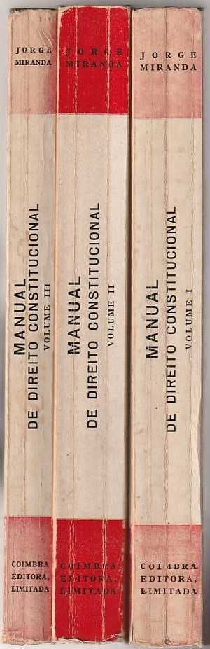Manual de Direito Constitucional – Tomos I, II e III-Jorge Miranda