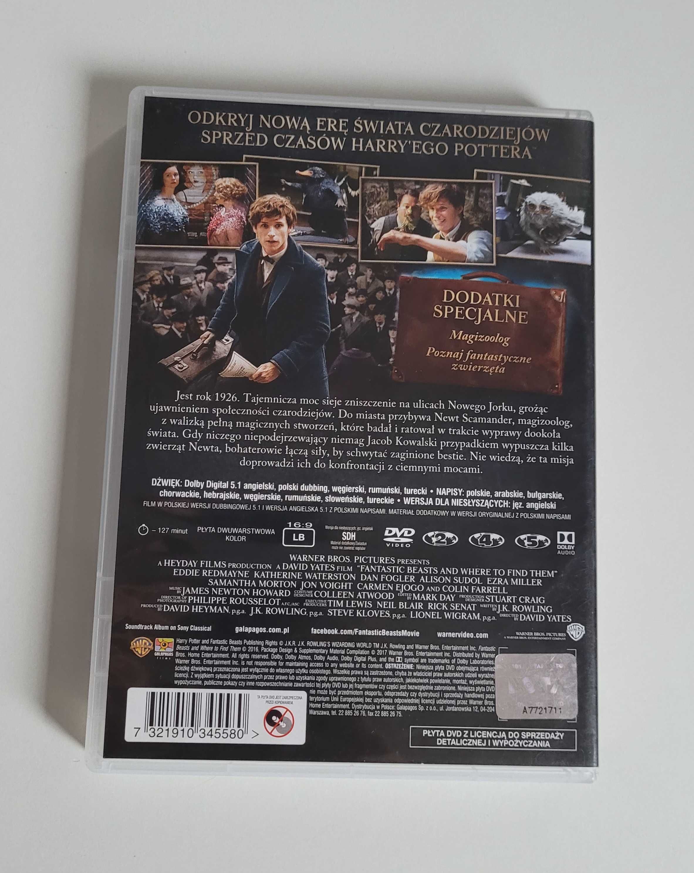 Film DVD Fantastyczne Zwierzęta I Jak Je Znaleźć