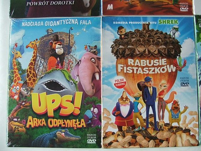 Bajki, SAwa, Koko, Czarnoksiężnik z OZ, Baranek Shaun fil, bajka, dvd