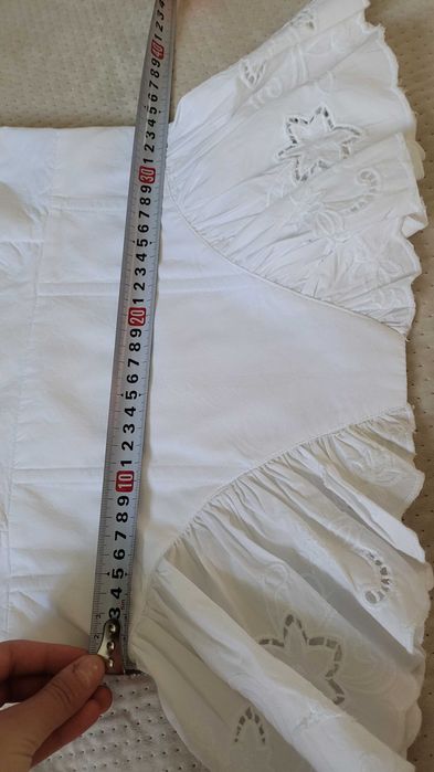 top bluzka Zara biała gorset hafty bawełniana XS 34 hafty haftowana