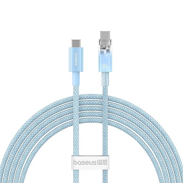 Kabel Baseus Explorer 100W USB-C - USB-C z inteligentnym czujnikiem te