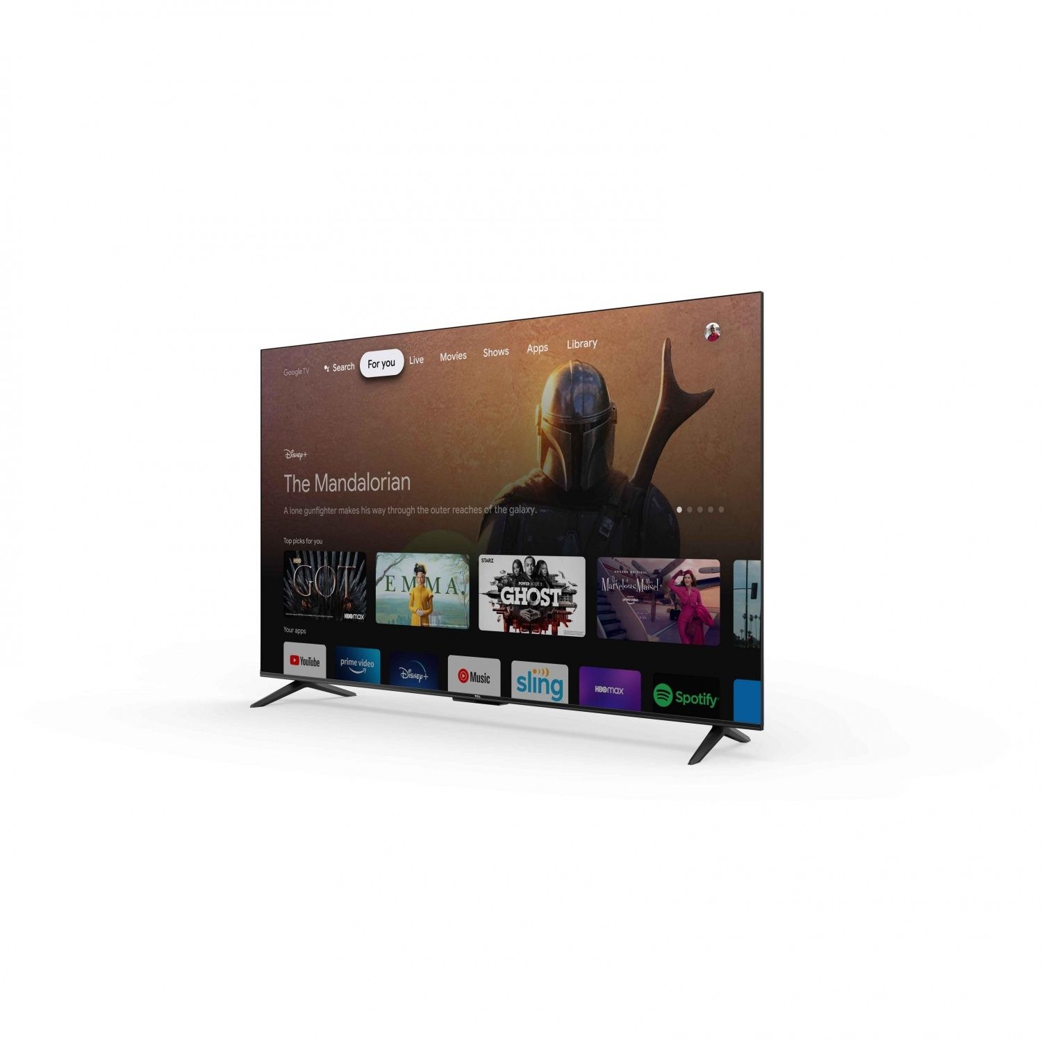 TV de 50" Smart TV com um mês de uso