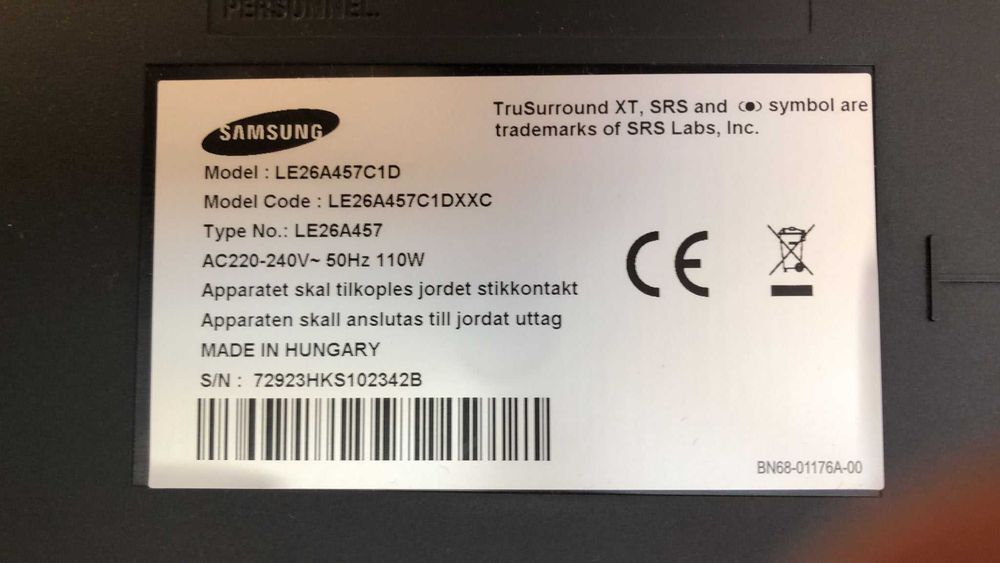 TV Samsung LE26A457C1D