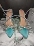 Buty na obcasie z diamencikami