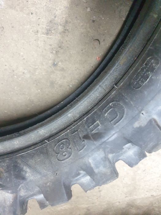Opona nr a210 motocyklowa tyl tylnia 120/90-18 mitas c18 zielony pasek