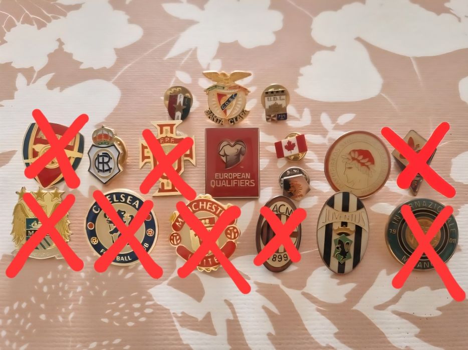 Pins Equipas Futebol