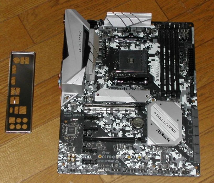 Материнська плата  b450 am4 Asrock Steel Legend ще 2 роки на гарантії