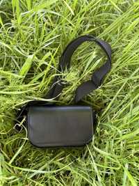 Сумка клатч жіноча крос боді чорна маленька сумочка