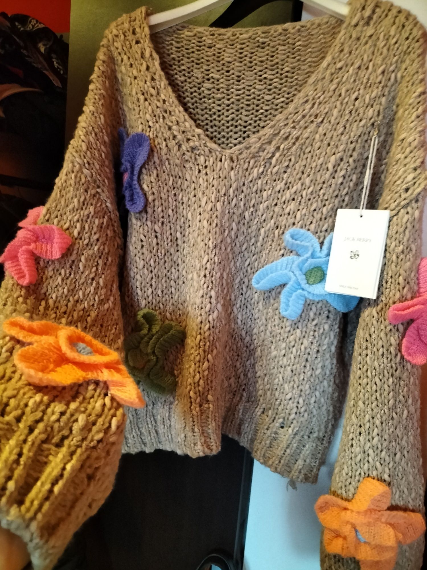 Sweter Italia moda oversize