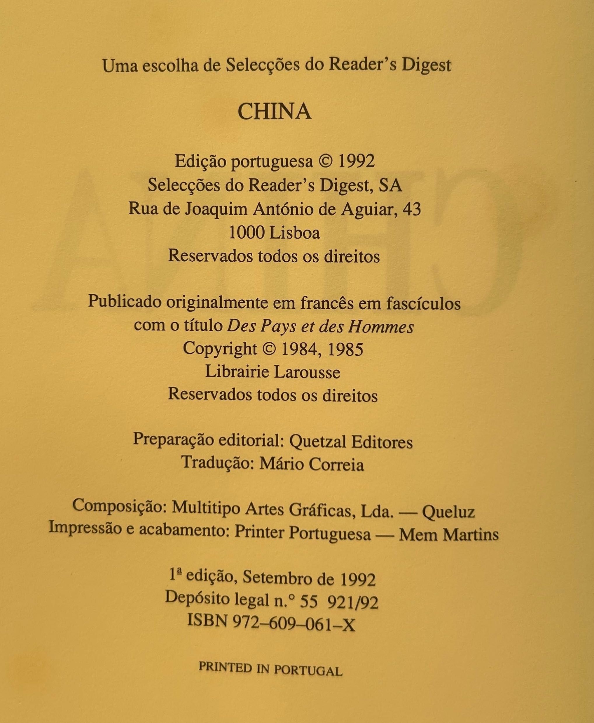 Selecções Reader's Digest - Países e Povos do Mundo - China