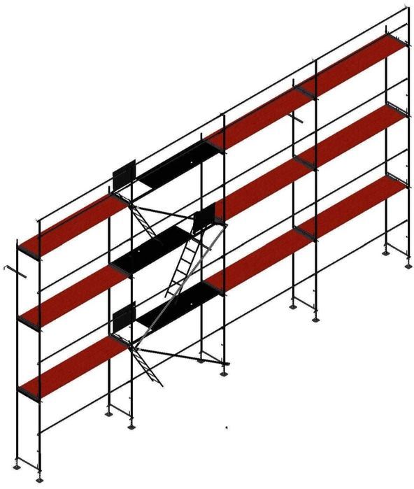 Rusztowanie 100m2 fasadowe plettac