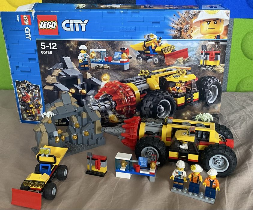 LEGO City, klocki Ciężkie wiertło górnicze, 60186