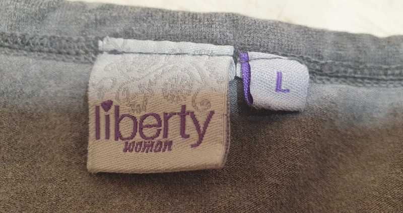 Bluzka szara aksamit Liberty L / XL
