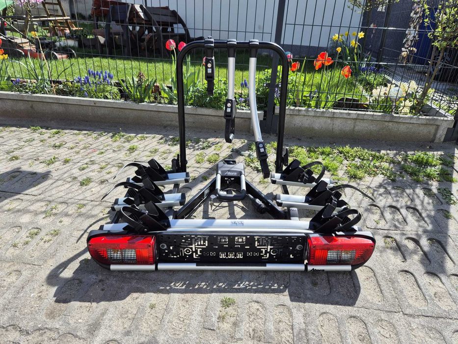 Bagażnik na hak na 3 4 rowery rowerowy ATERA  jak THULE  jak NOWY