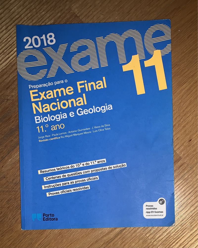 Livro Preparação Exame Final (2018) - Biologia e Geologia (11.º Ano)