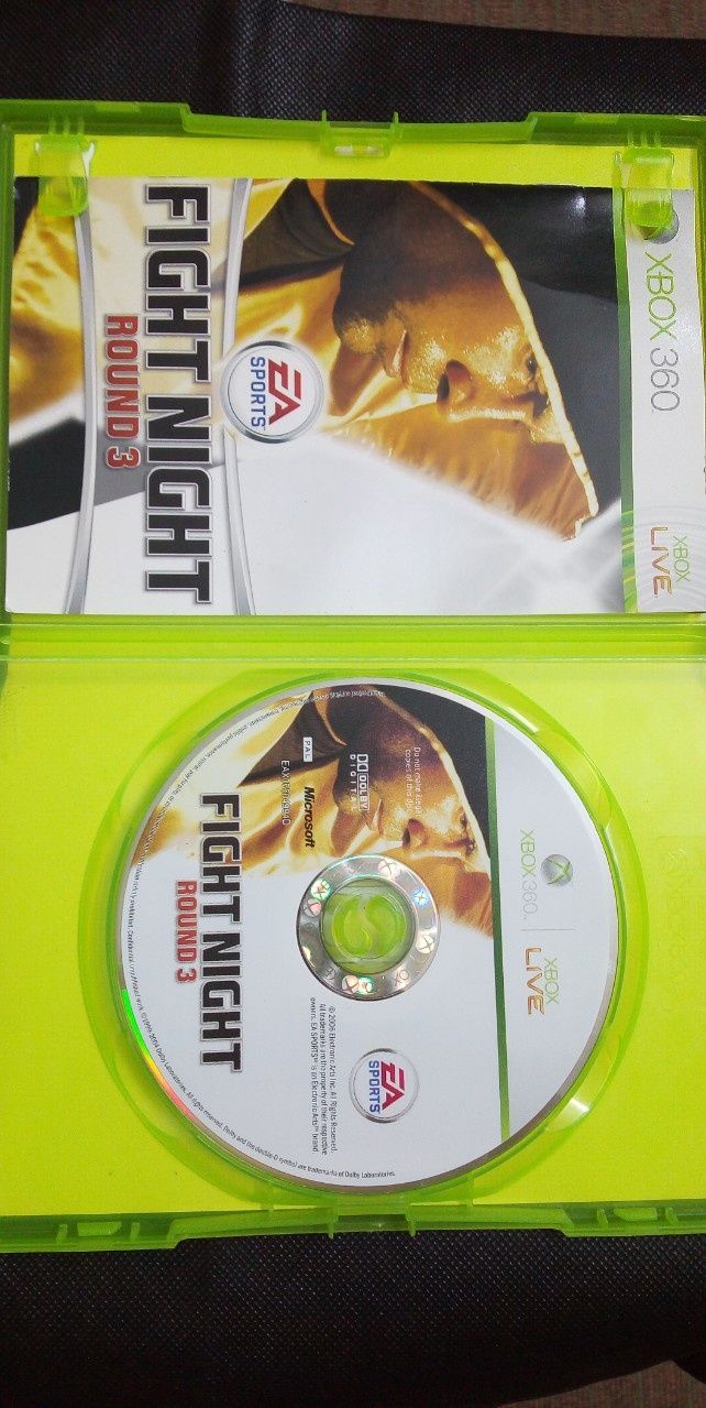 Диски на xbox 360, Fight Night 3 Top Spin 4,NBA2k 17, Call of Duty a