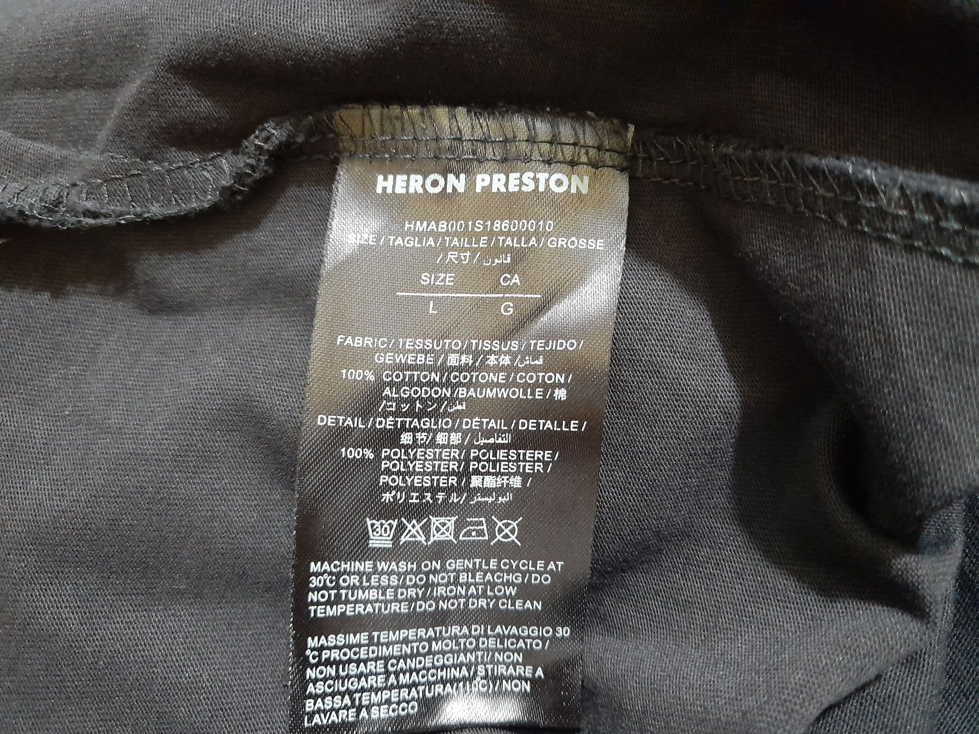 Heron Preston чорний гольф лонгслив чоловічий з вишивкою стиль