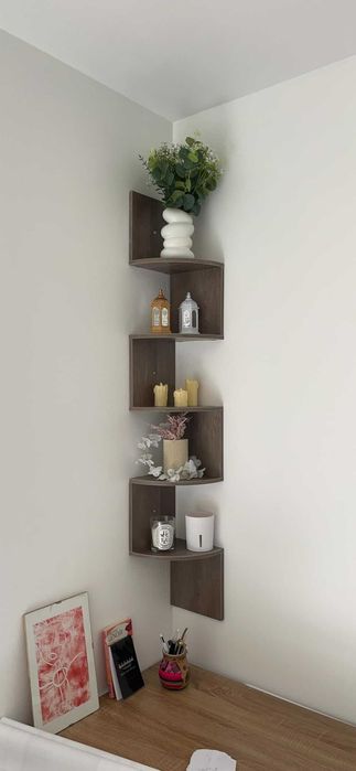 Loftowa narożna półka kwietnik dekoracja ścienna 5 poziomów