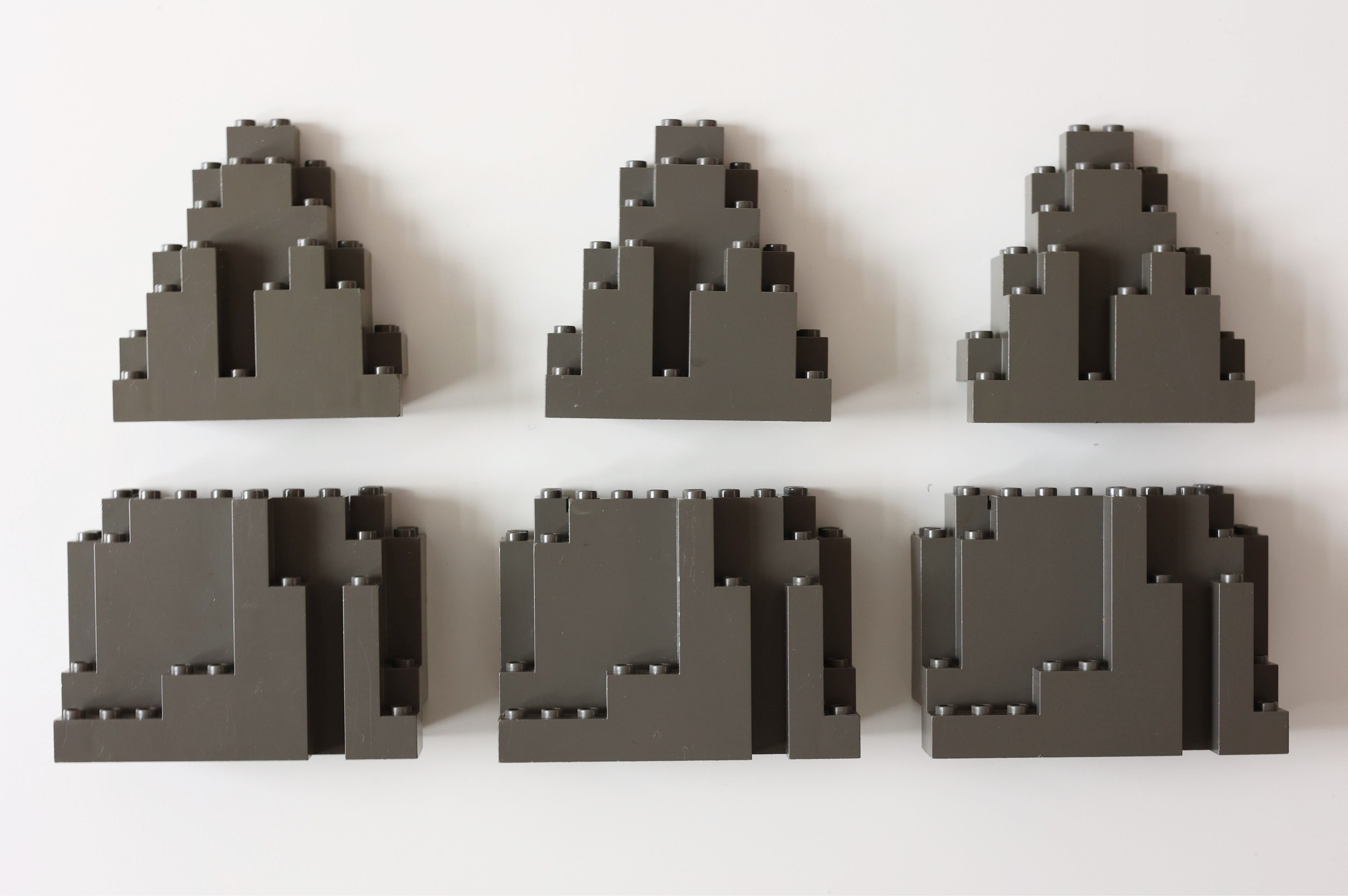 LEGO Pirates Castle 3 x 6082 + 3 x 6083 skały panele skała BURP LURP