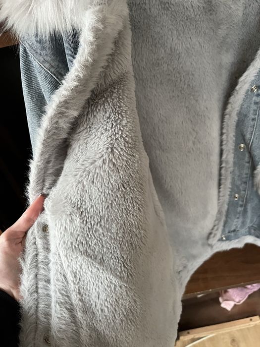 Джинсовая куртка с мехом, джинсовка