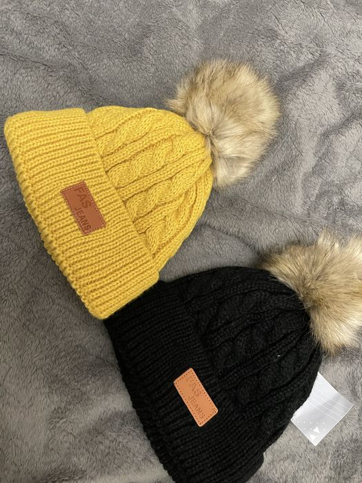 Зимова тепла шапка 52-54р, зимняя теплая шапка 52р