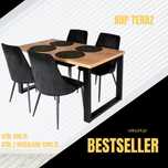 Zestaw w stylu loft (stół + 4 krzesła)
