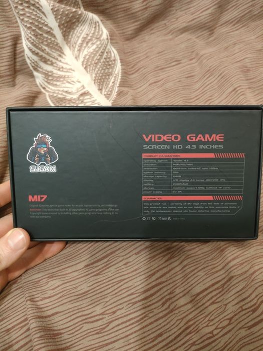 Портативная игровая консоль приставка Boyhom M17,IPS-4.3inch,128gb-SD#