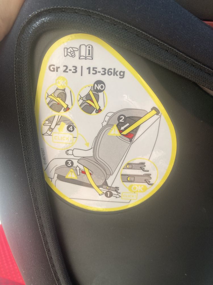Cadeira isofix grupo 2/3 de 15-36 kg