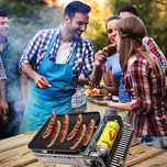 GRILL TURYSTYCZNY gazowy dla kierowców wędkarzy  na kartusze+ walizka