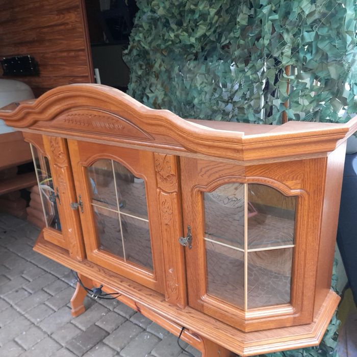 Witryna wisząca dębowa