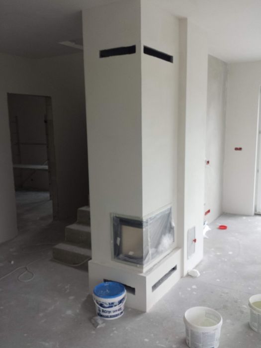 Tynki naszynowe, zabudowy G-K