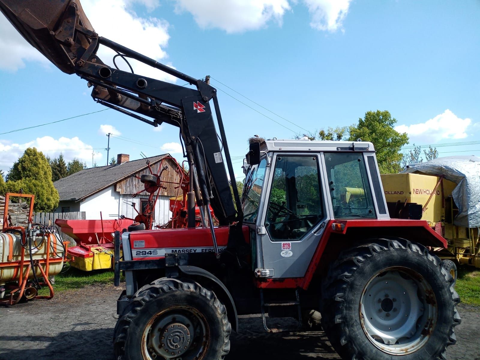 Massey Ferguson 294 S z turem 4x4 łyżka