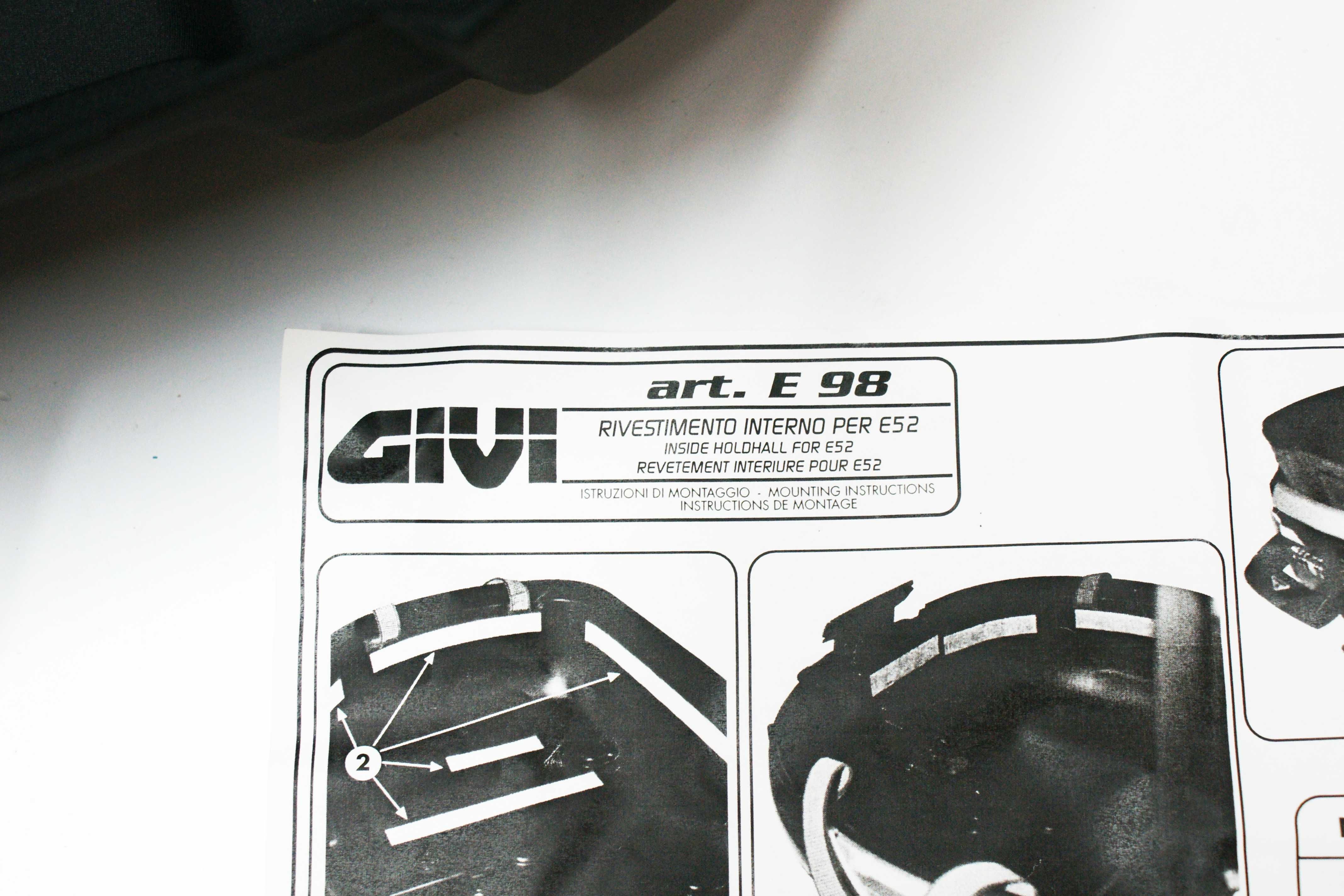 Wyściółka wewnętrzna Givi E98 do kufra GIVI E52 Maxia