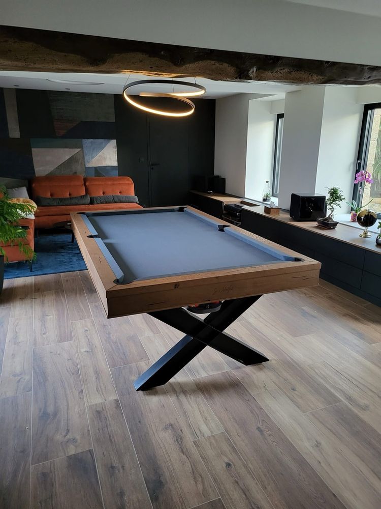 Bilhares Europa Fabricante Mod X mesa snooler e jantar