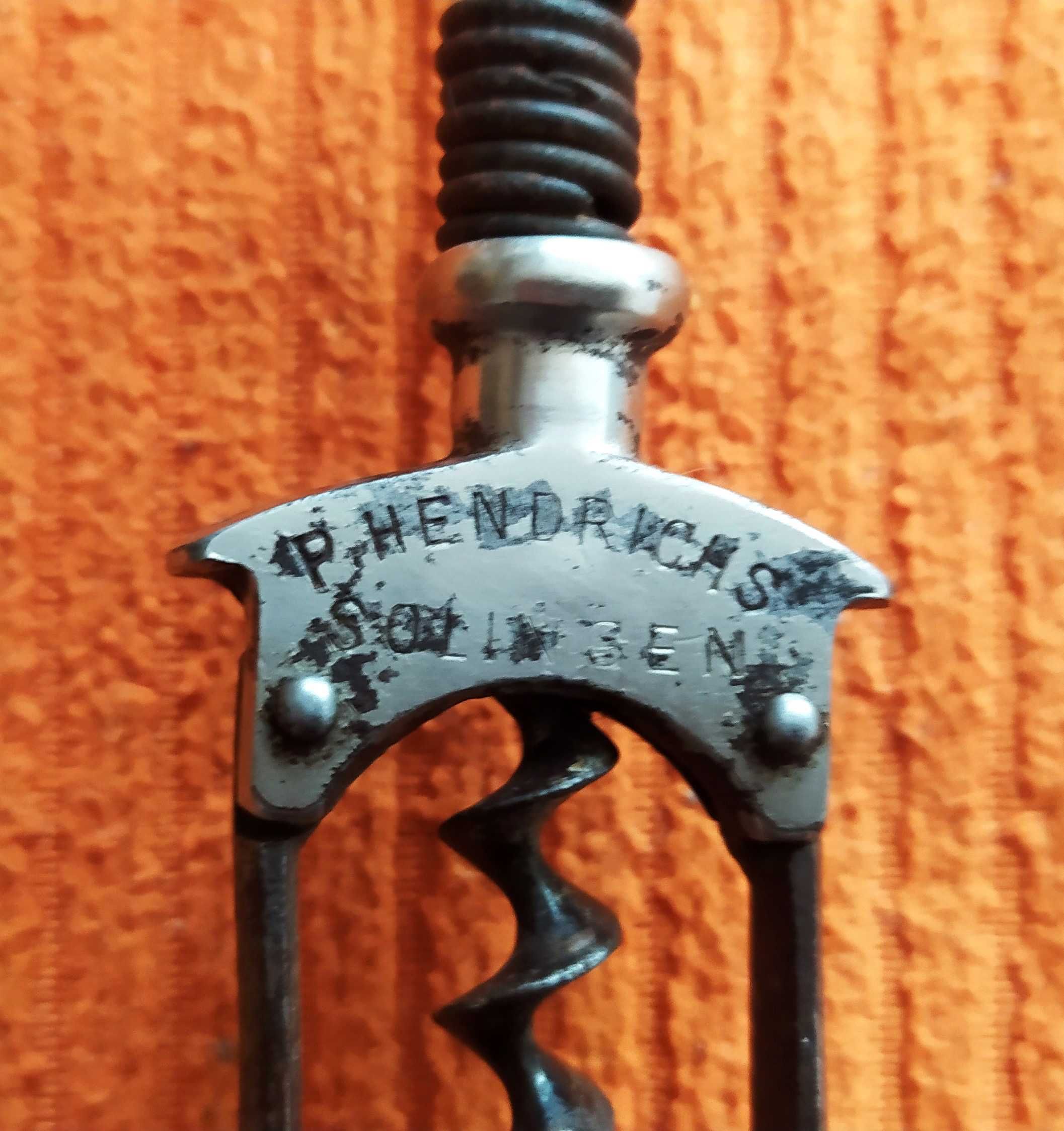 Stary korkociąg  Columbus P. Hendrichs Solingen D.R.P No. 70879