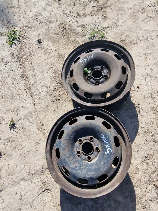 Koła felgi r 15 2 sztuki volkswagen Golf IV 5x100