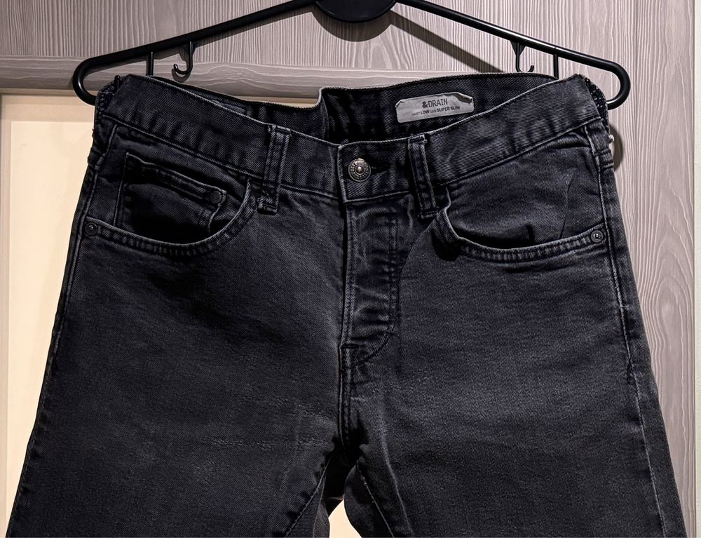 Spodnie męskie dżinsy | H&M | dżinsowe jeansowe | rozmiar S