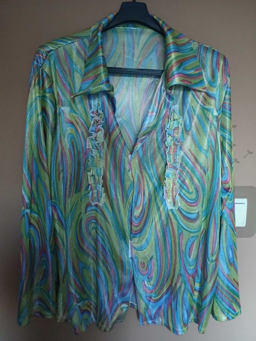 Śliczna bluzka koszulowa, koszula damska rozmiar 48/50/52. 5 XL