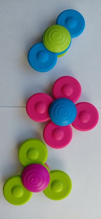Fat Brain Toys: wirujące przyssawki Whirly Squigz × 3