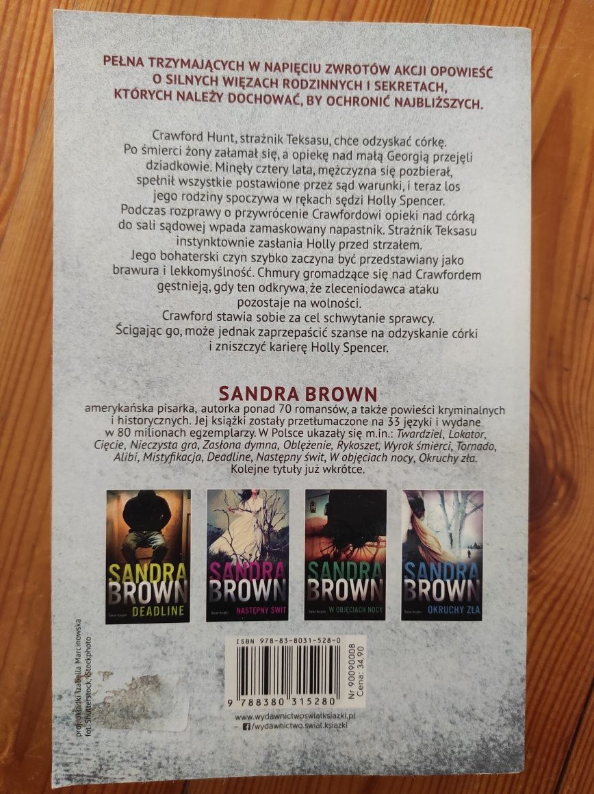 Sandra Brown Spięcie kryminał thriller likwidacja biblioteczki