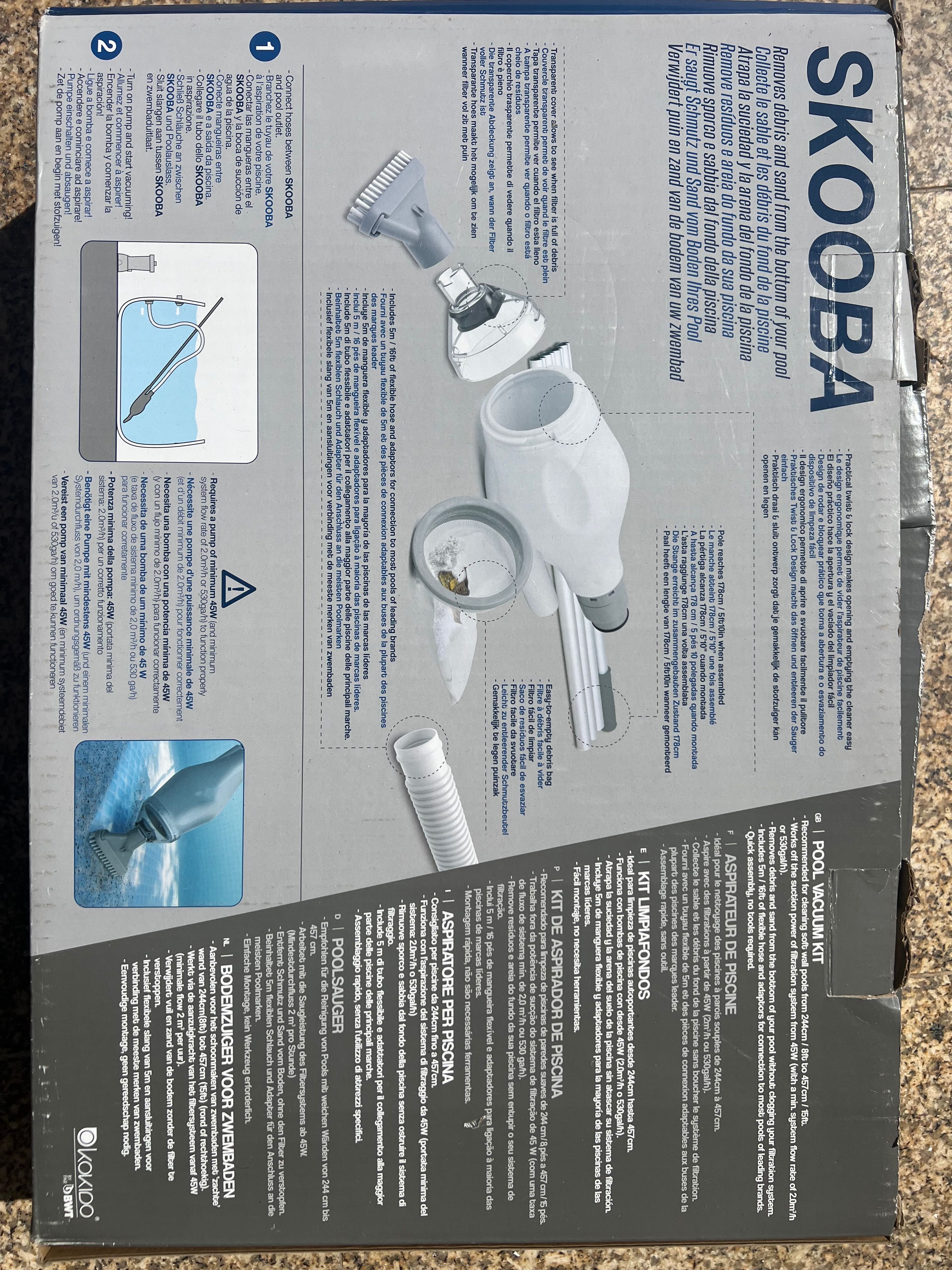 Kit de aspiração da piscina SKOOBA