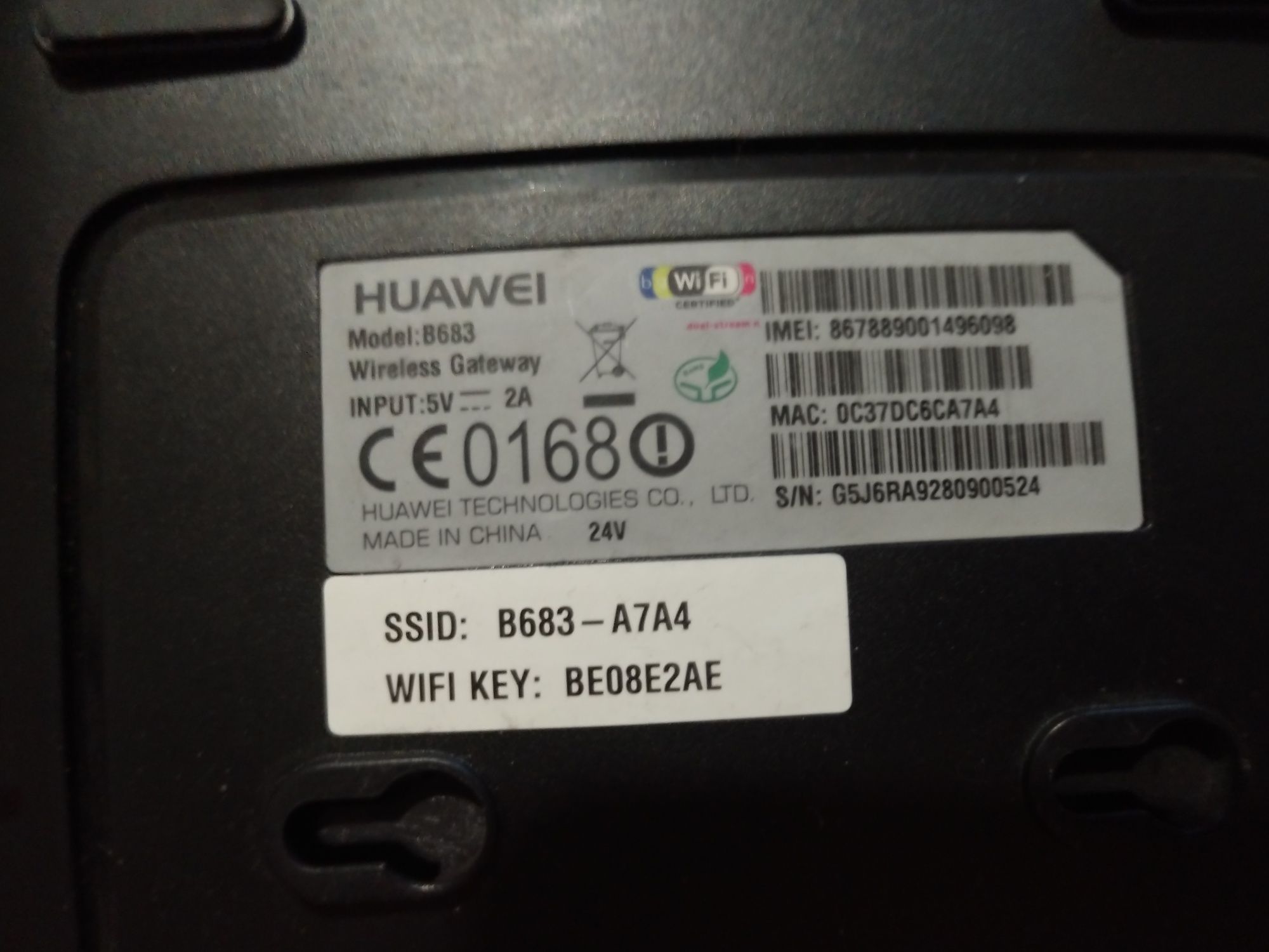 3G Wi-Fi роутер Huawei B683 с поддержкой GSM операторов